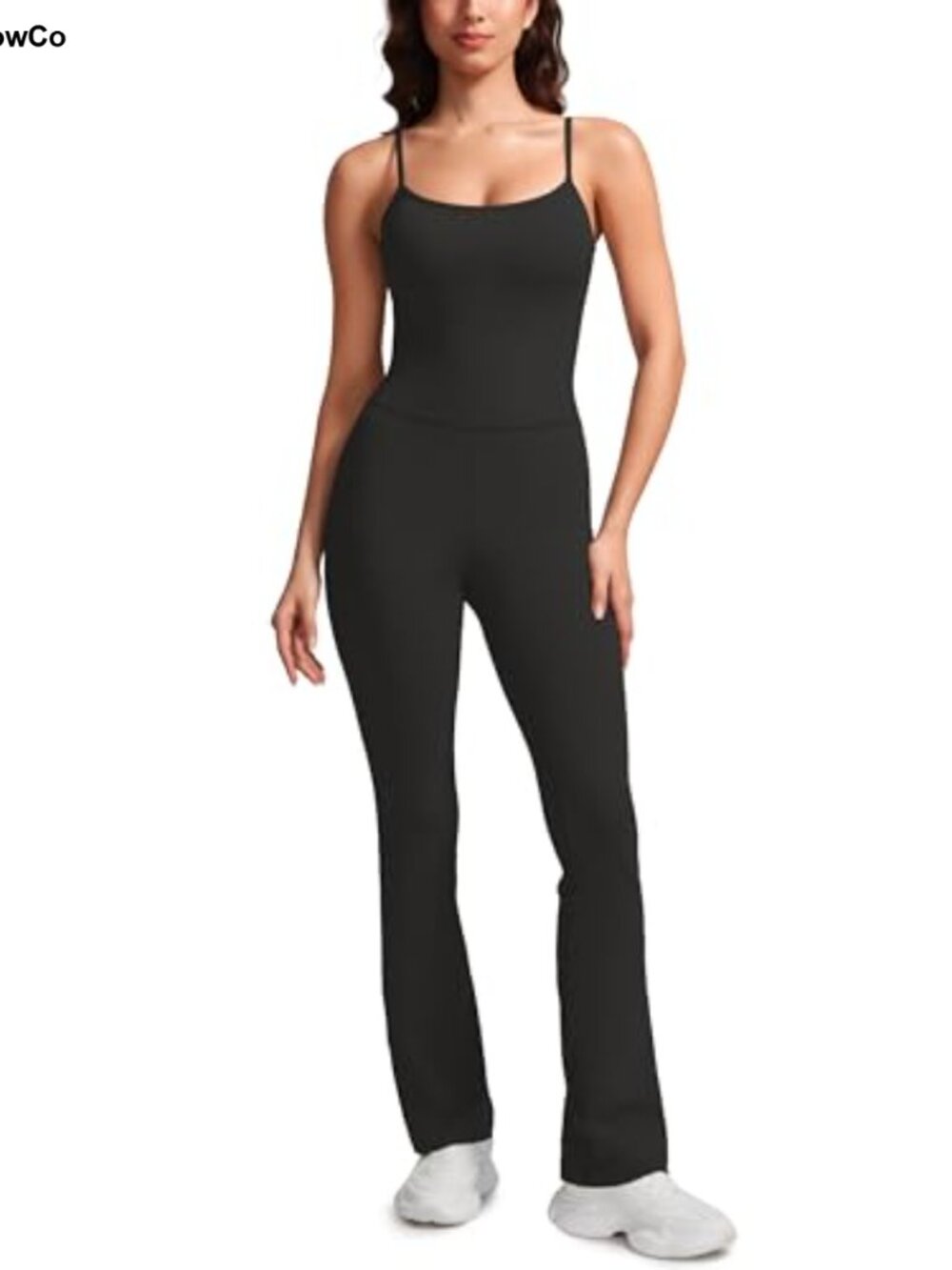 CRZ YOGA Butterluxe Flare Yoga Jumpsuit 30 Inseam Light Support Sleeveless